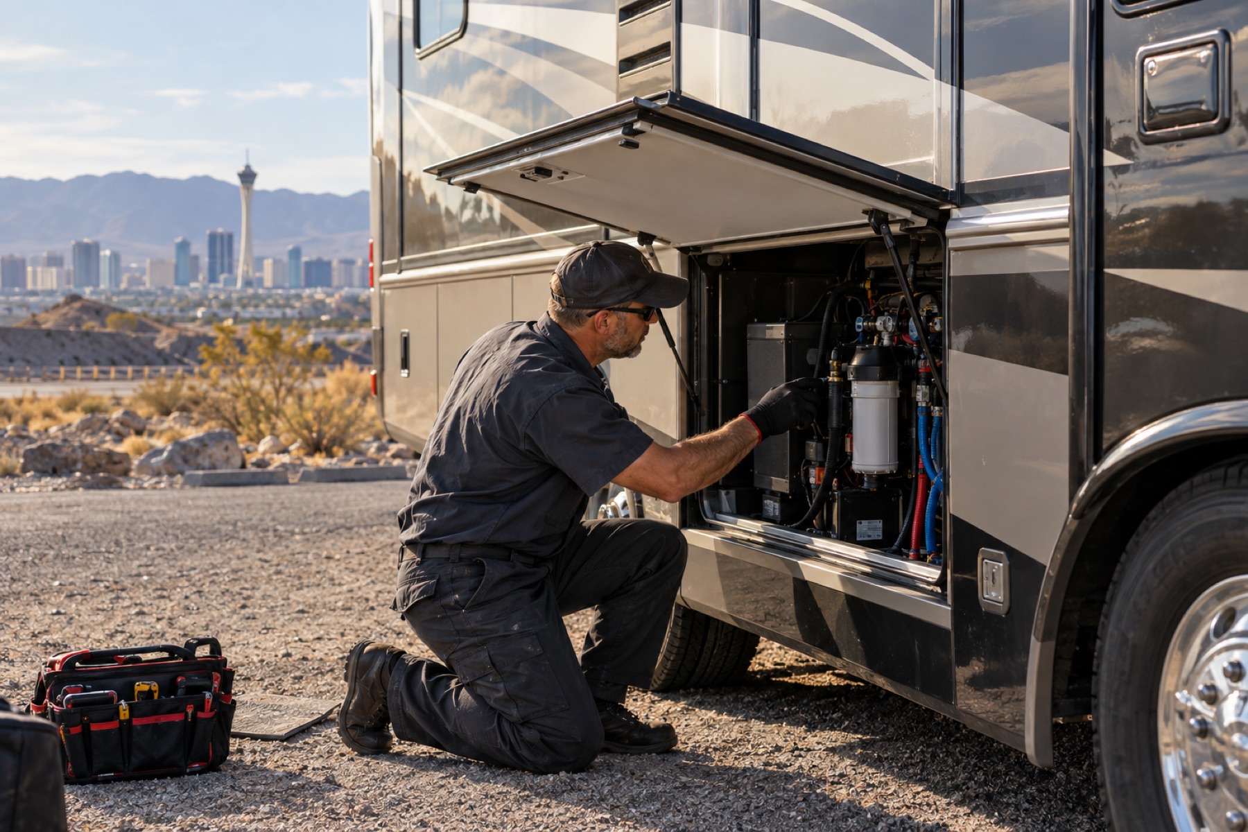 Mock photo: mobile RV service